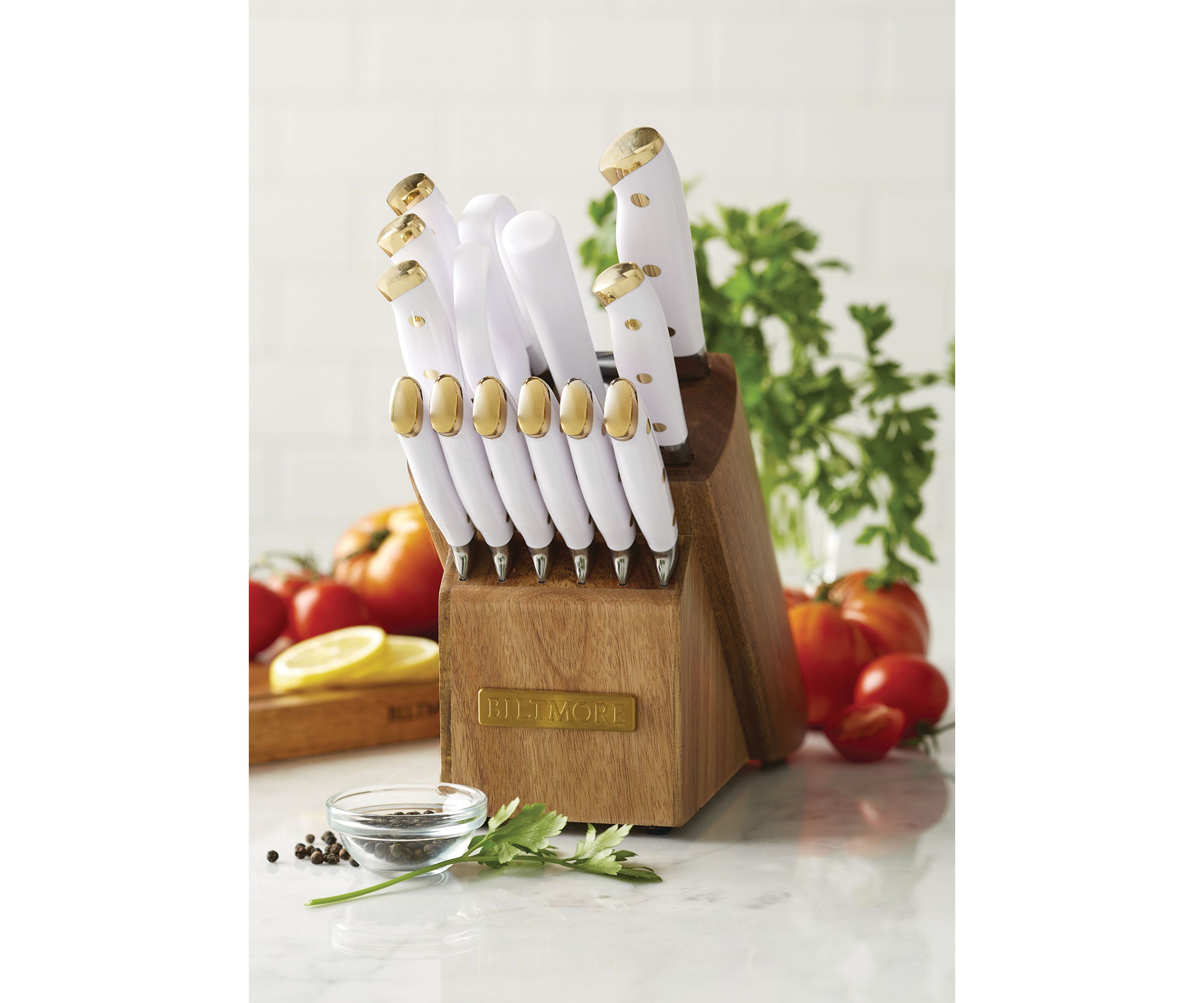 14 Piece White Forged Triple Rivet Cutlery Set