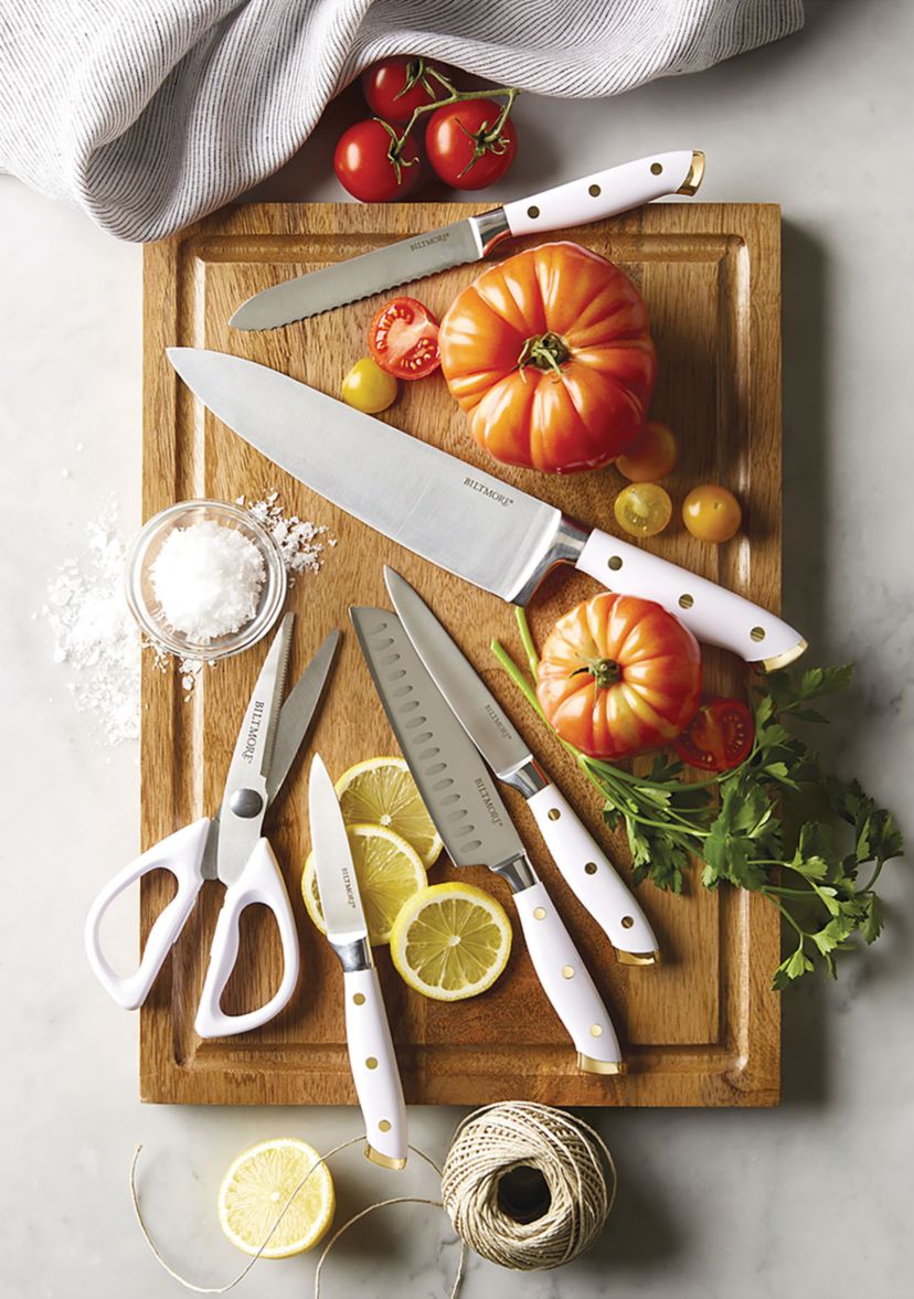14 Piece White Forged Triple Rivet Cutlery Set