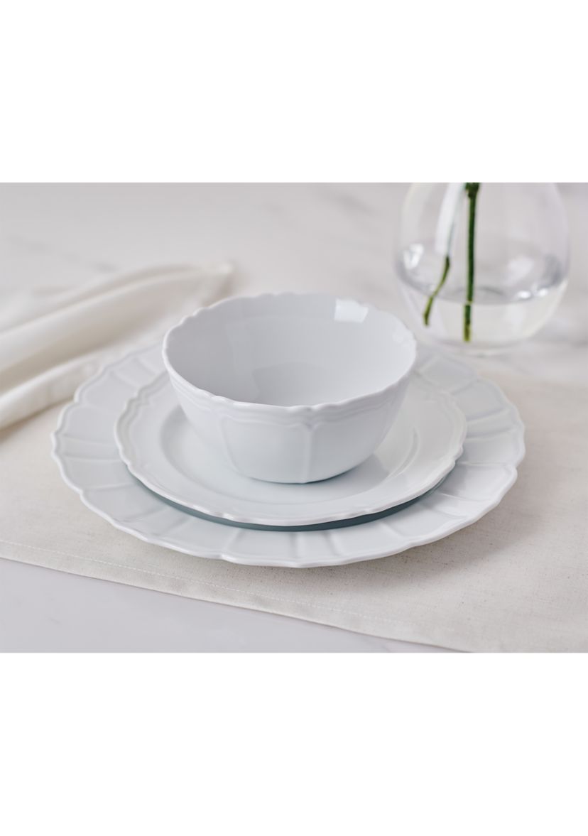 White 12 Piece Dinnerware Set