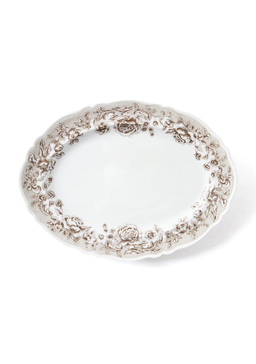 Fall Toile Serving Platter