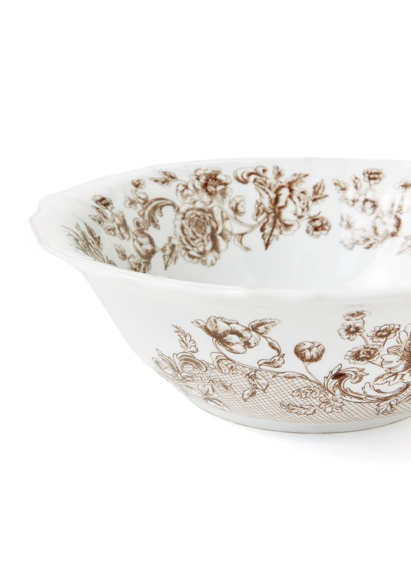 Fall Toile Serving Bowl