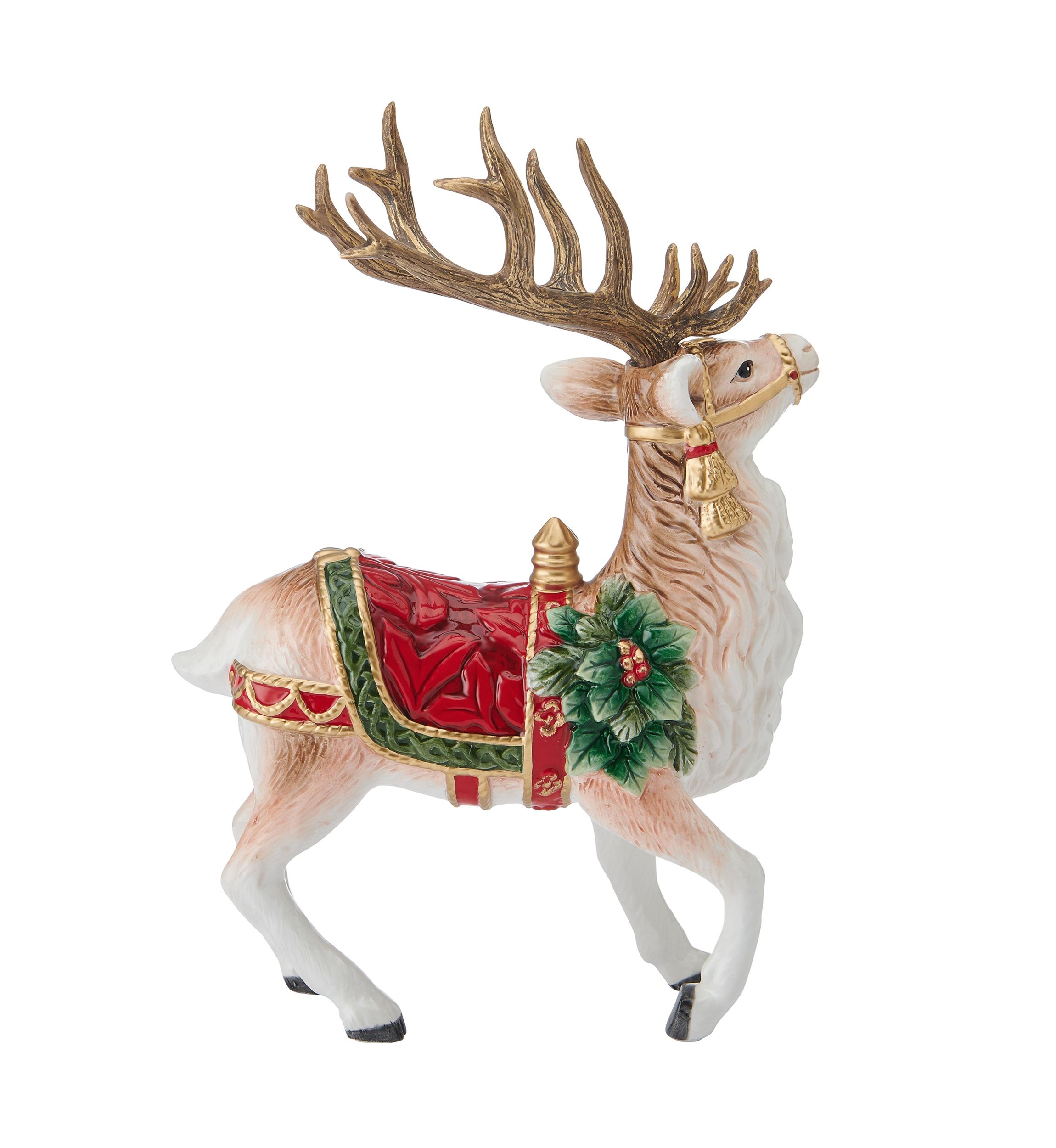 Brilliant Bordeaux Deer Figurine 
