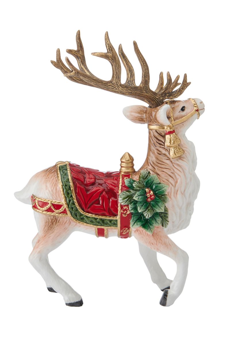 Brilliant Bordeaux Deer Figurine 