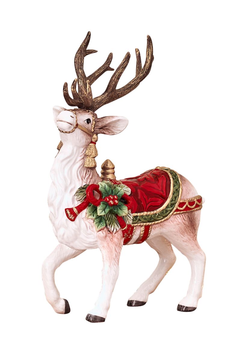 Brilliant Bordeaux Deer Figurine 
