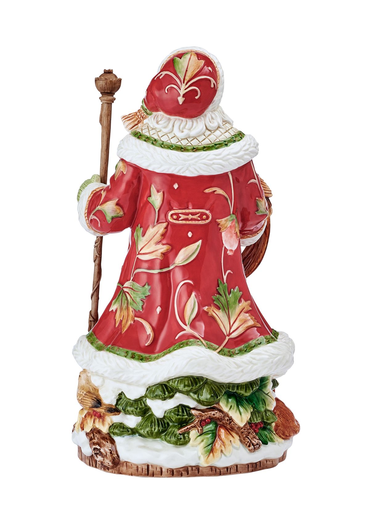Fitz & Floyd - Exclusive to Biltmore Brilliant Bordeaux Santa Figurine
