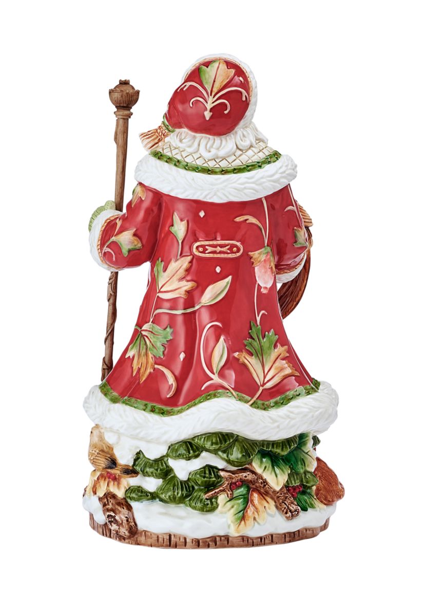 Brilliant Bordeaux Santa Figurine
