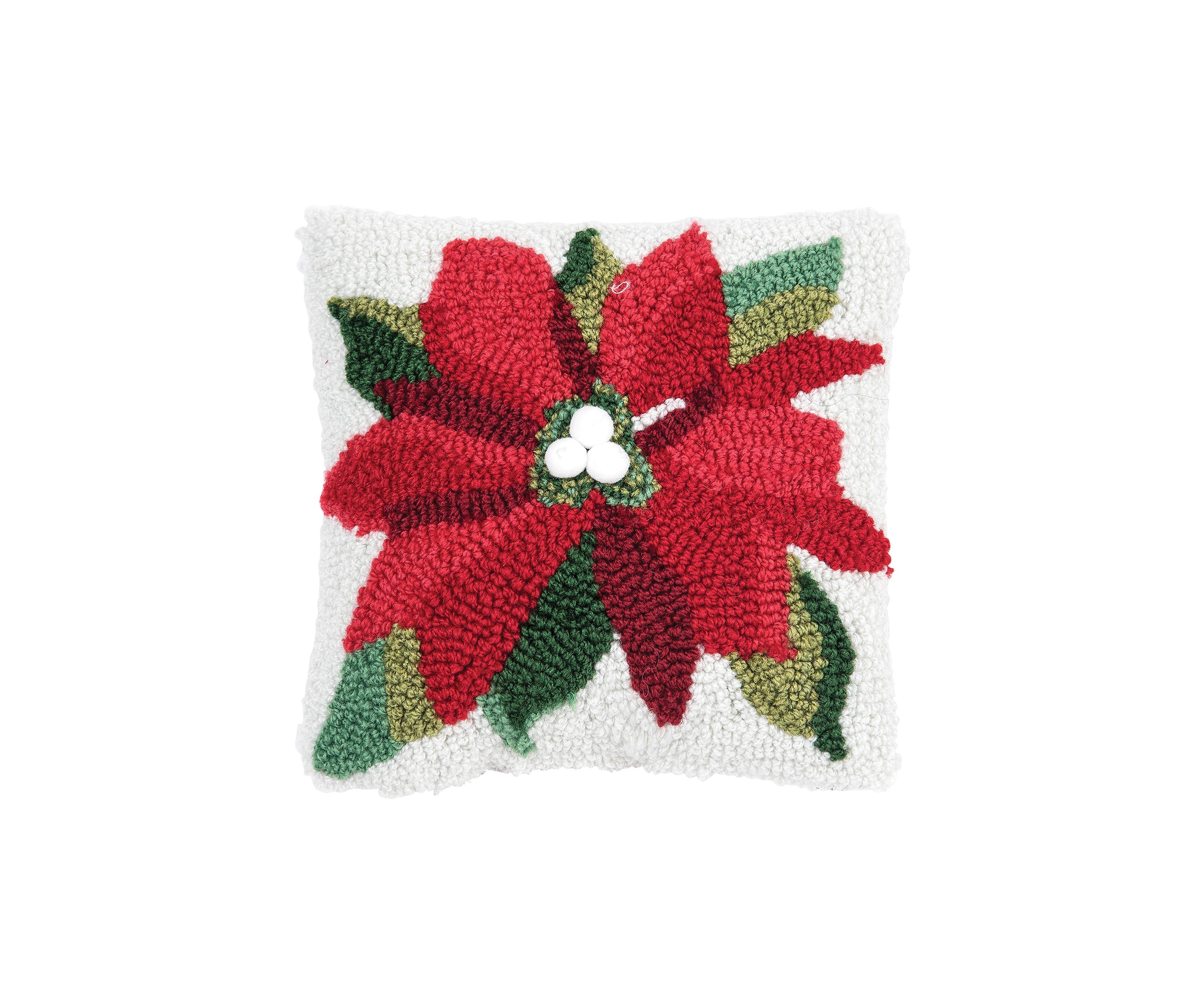 8 x 8 Poinsettia Hooked P
