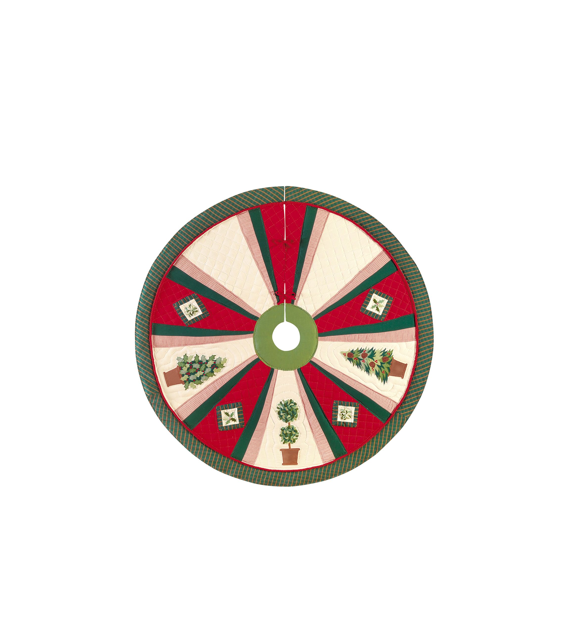 Festive Topiaries Tree Skirt
