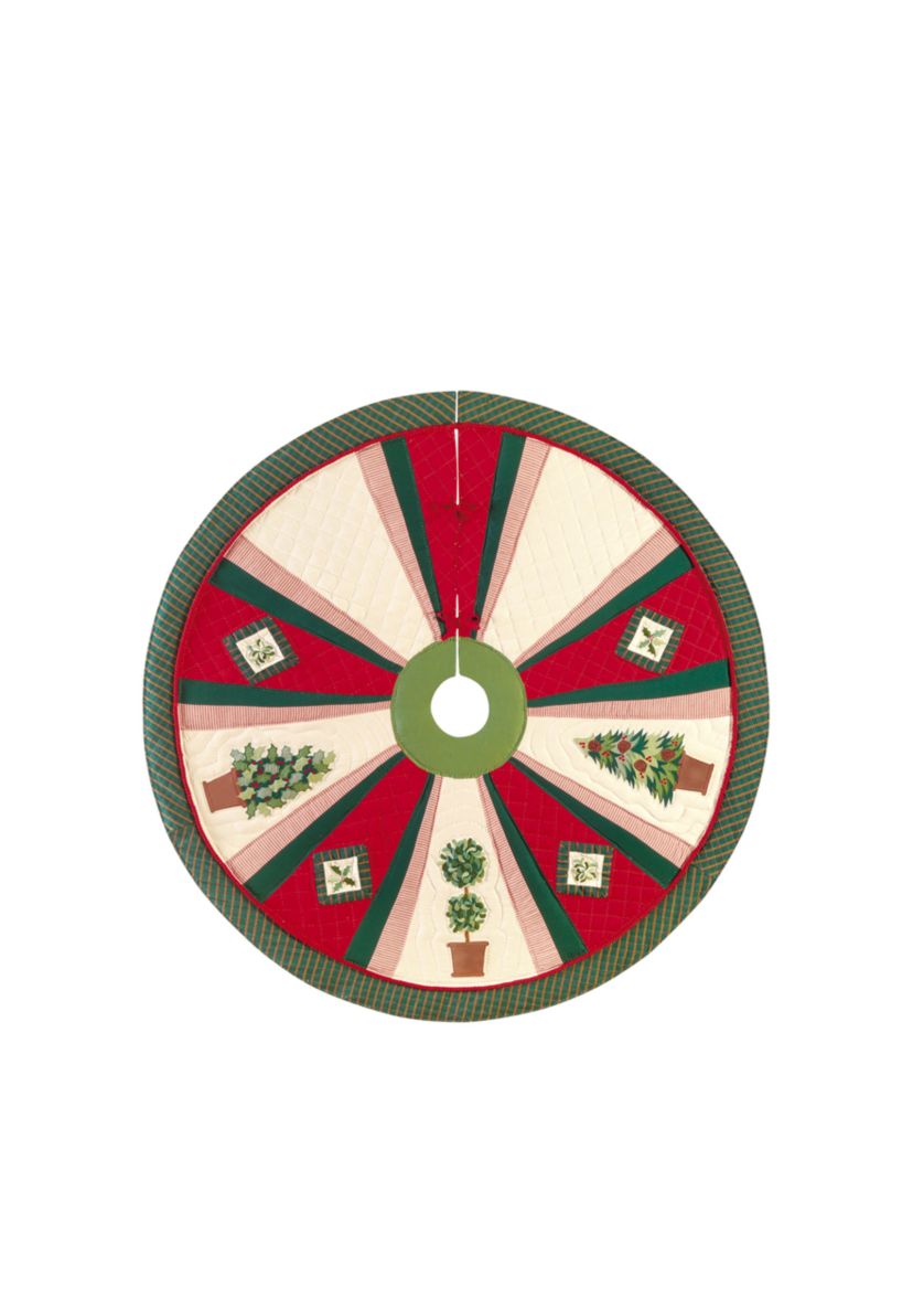 Festive Topiaries Tree Skirt