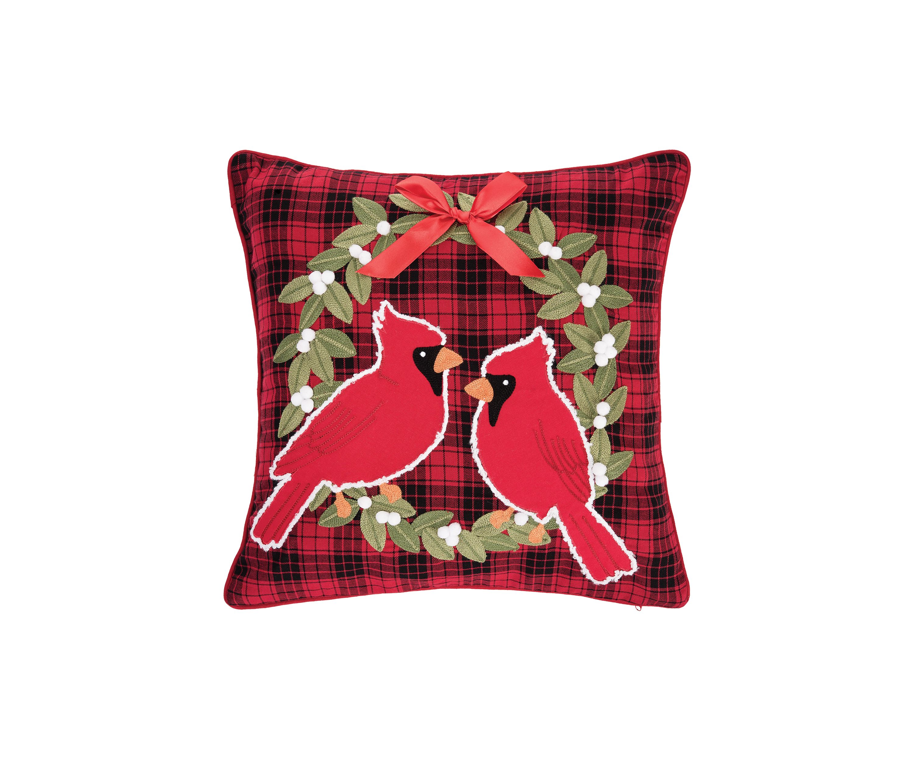 Cardinal Plaid Wreath Tuf
