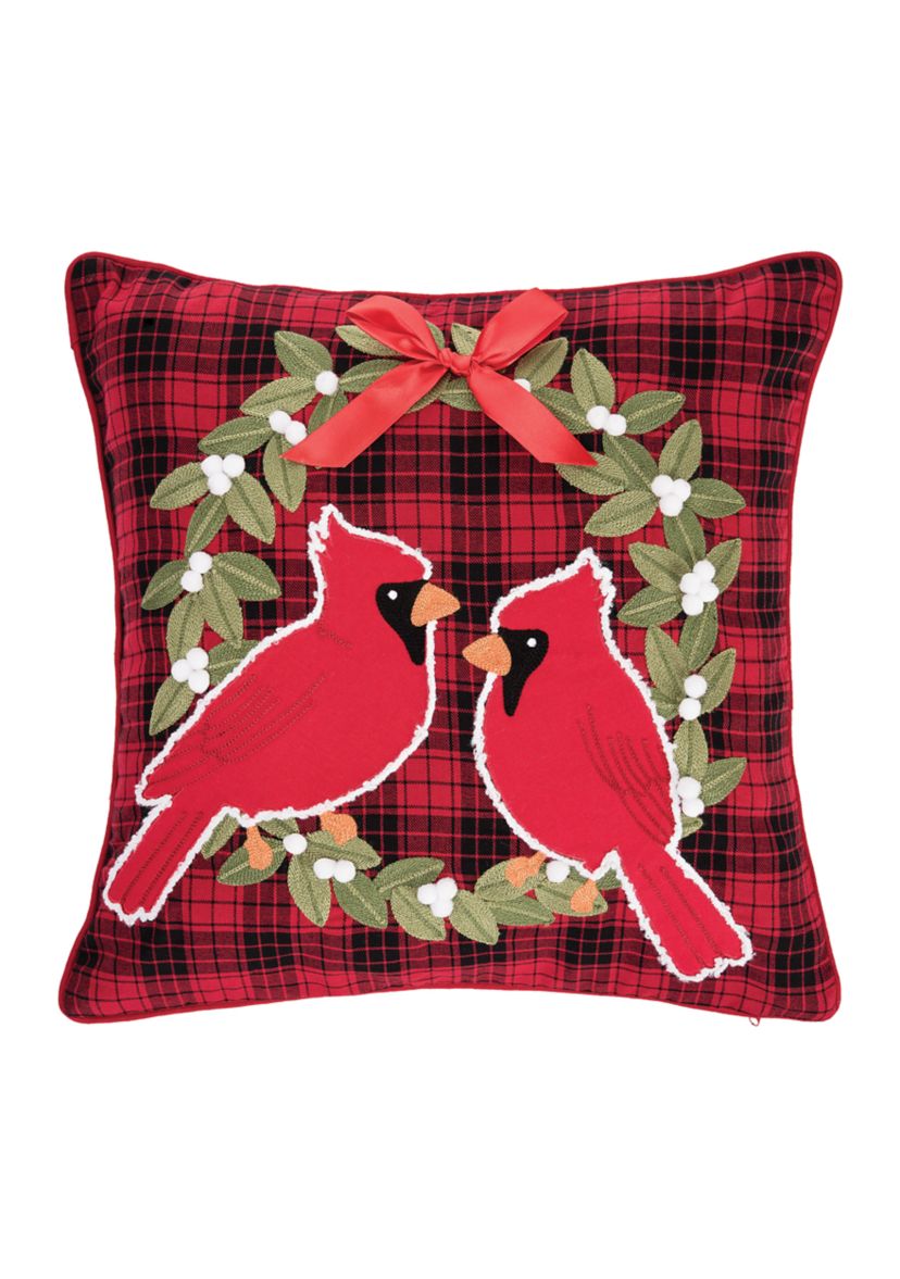 Cardinal Plaid Wreath Tuf