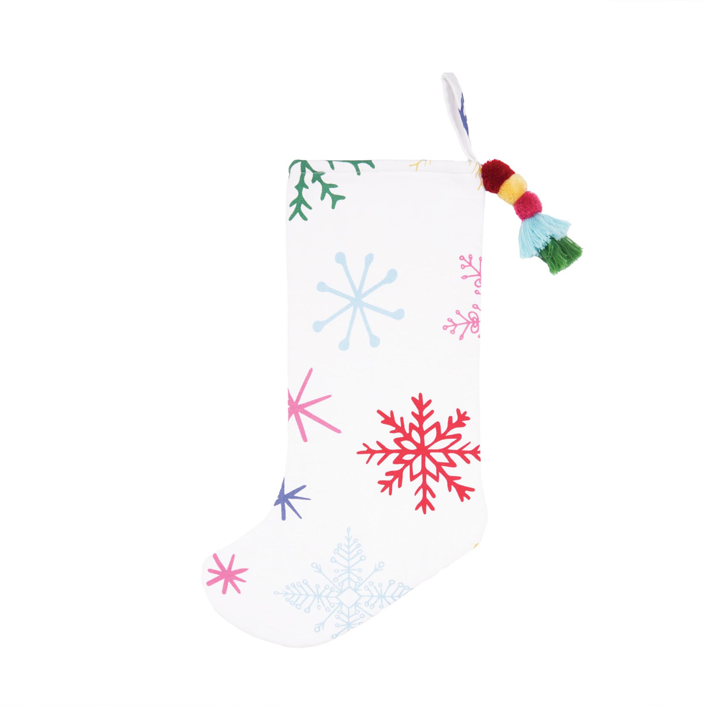 Colorful Snowflake Stocking