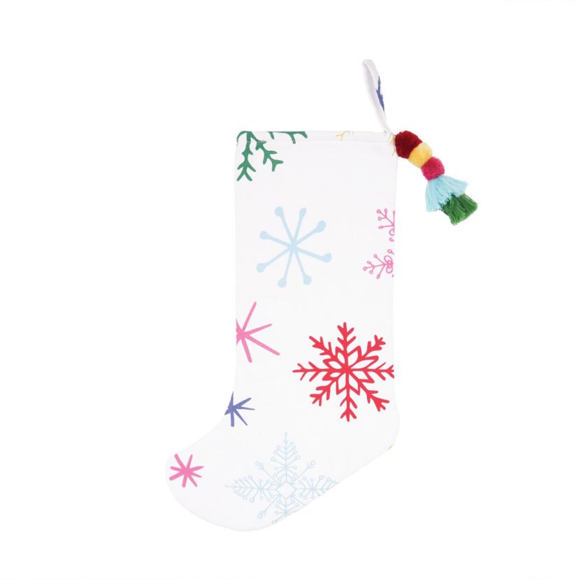 Colorful Snowflake Stocking
