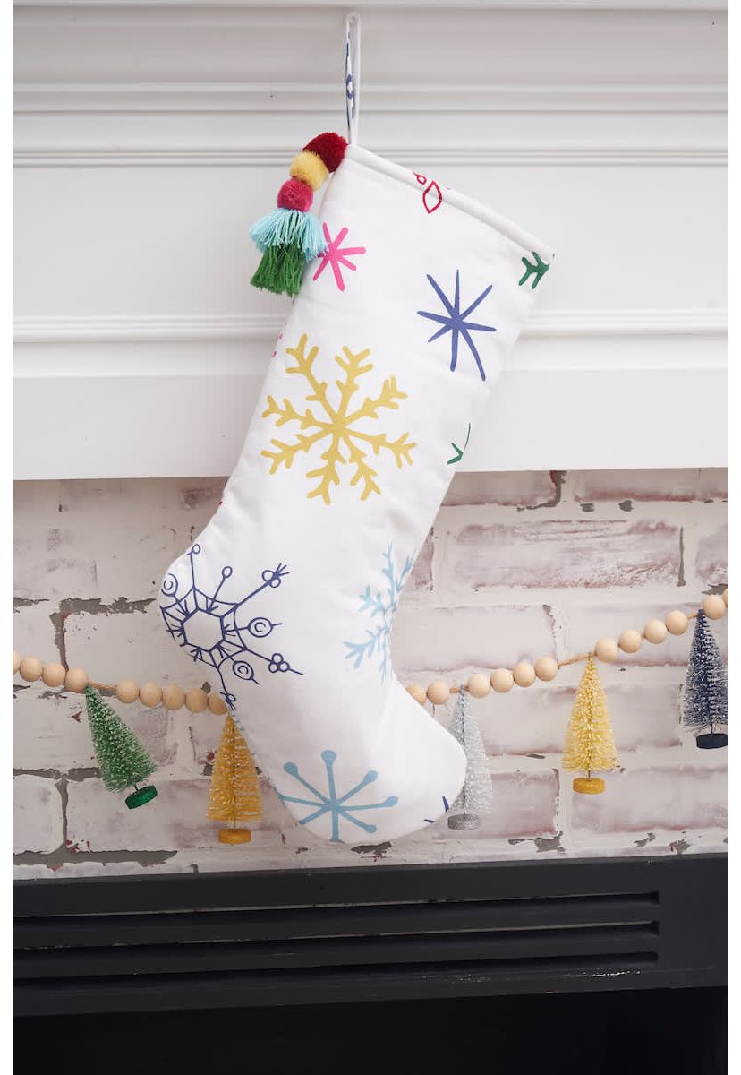 Colorful Snowflake Stocking
