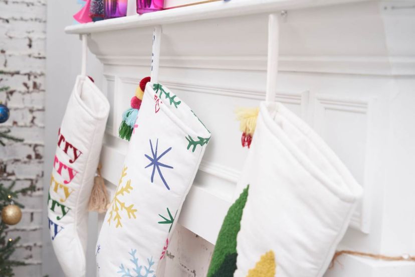 Colorful Snowflake Stocking