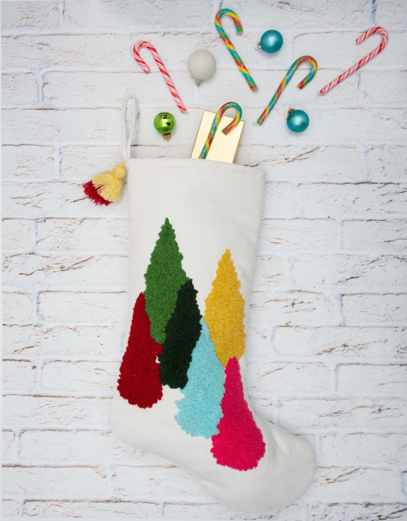 Colorful Trees Stocking