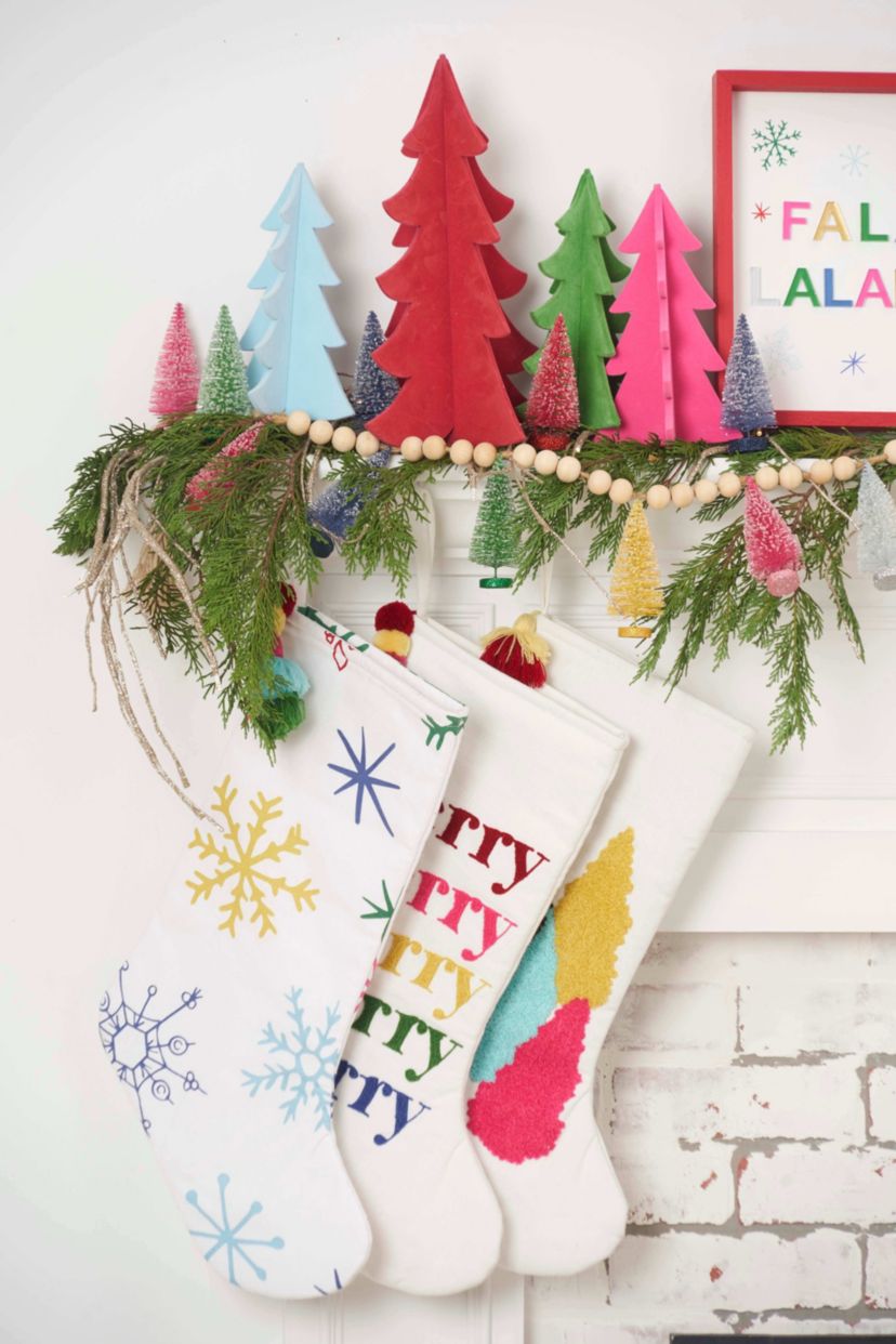 Colorful Trees Stocking