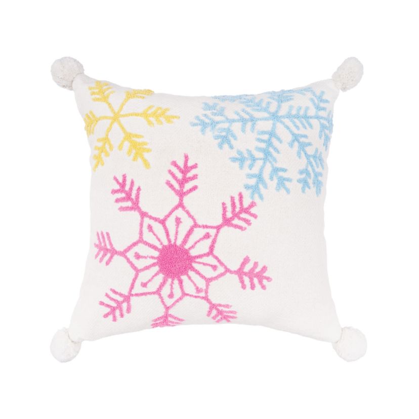 20" x 20" Boho Christmas Throw Pillow