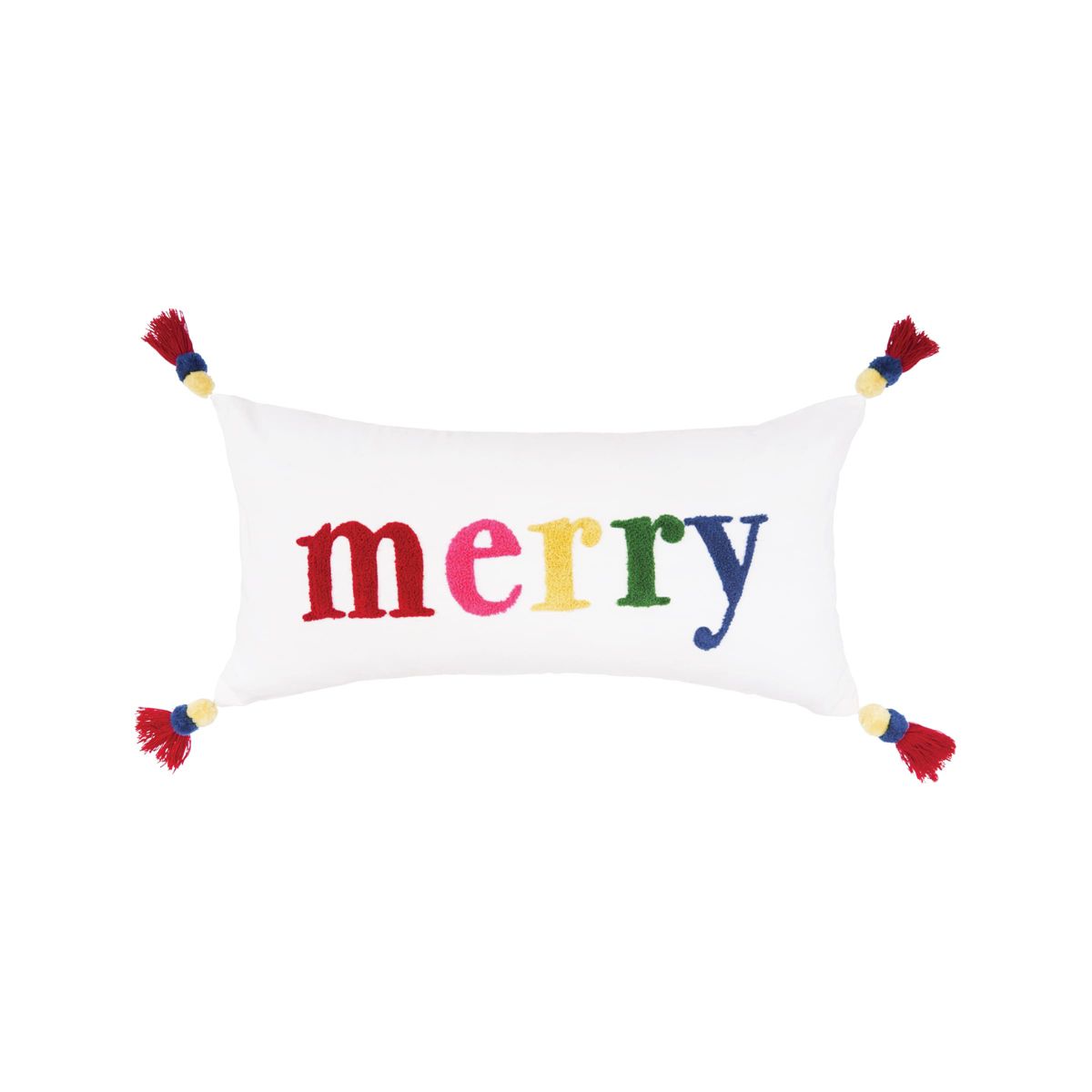 24" x 12" Boho Merry Throw Pillow