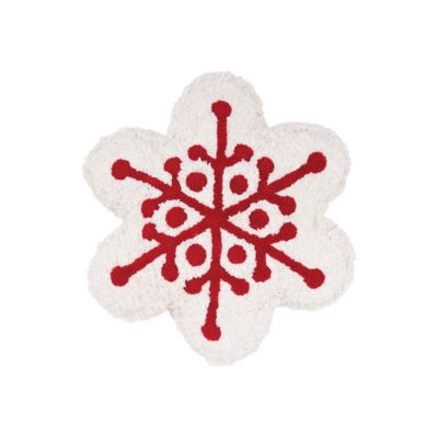 carol & frank 18" x 17" Onyx Snowflake Shaped Throw Pillow