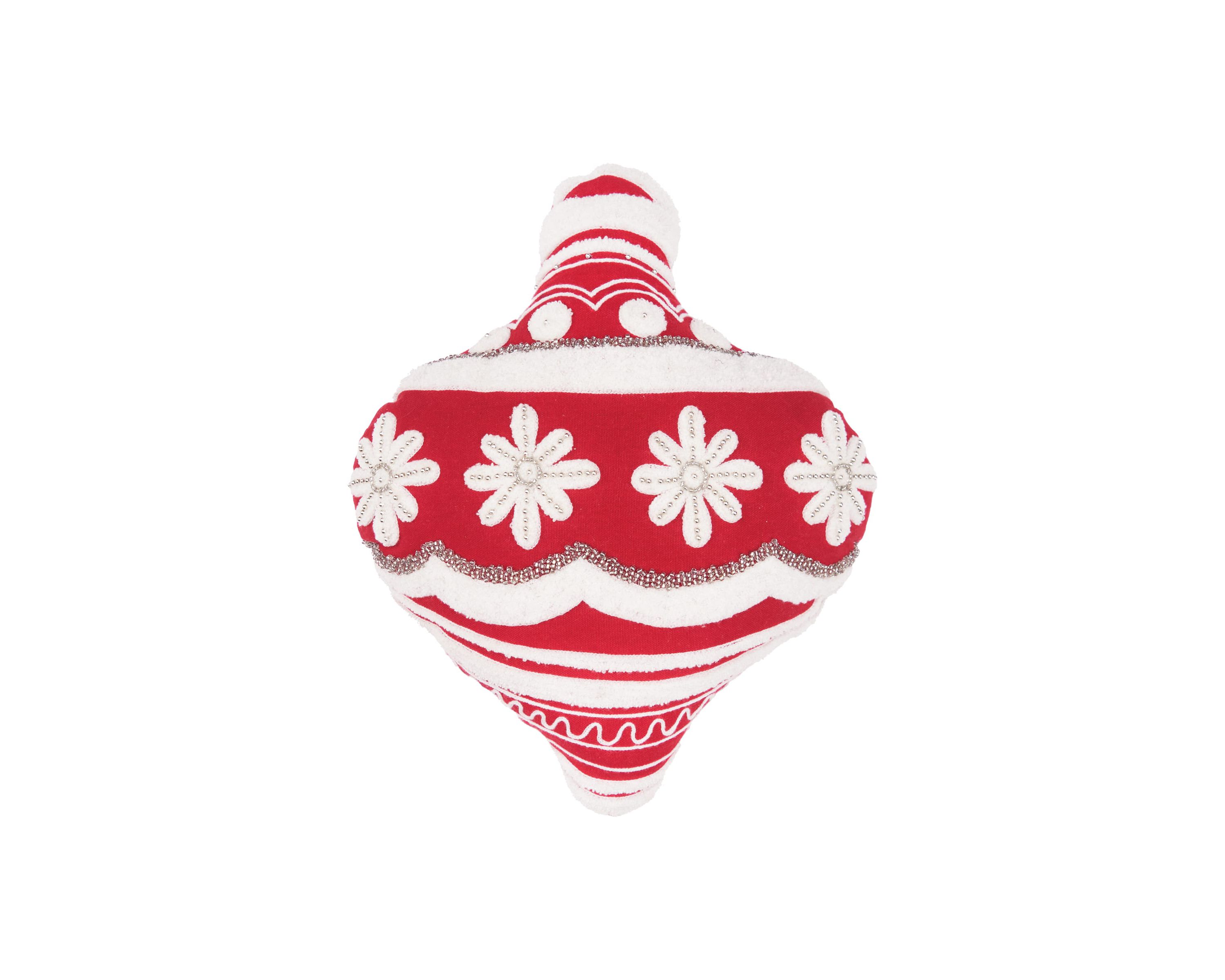 18" x 18" Scarlett Ornament Shaped Throw Pillow