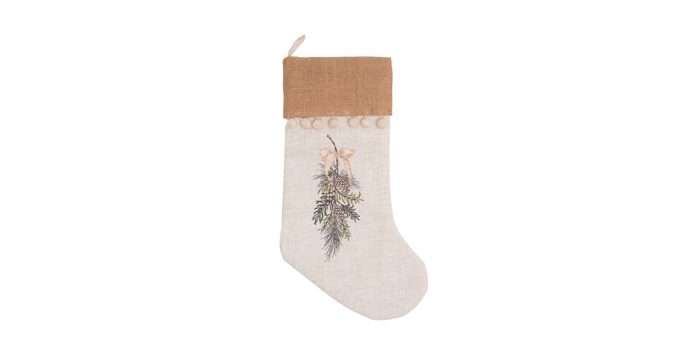 Pinecone Swag Stocking