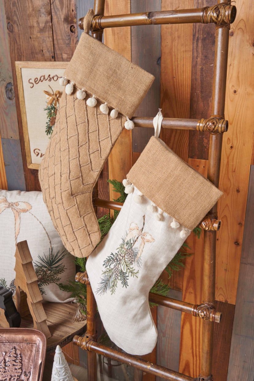 Pinecone Swag Stocking