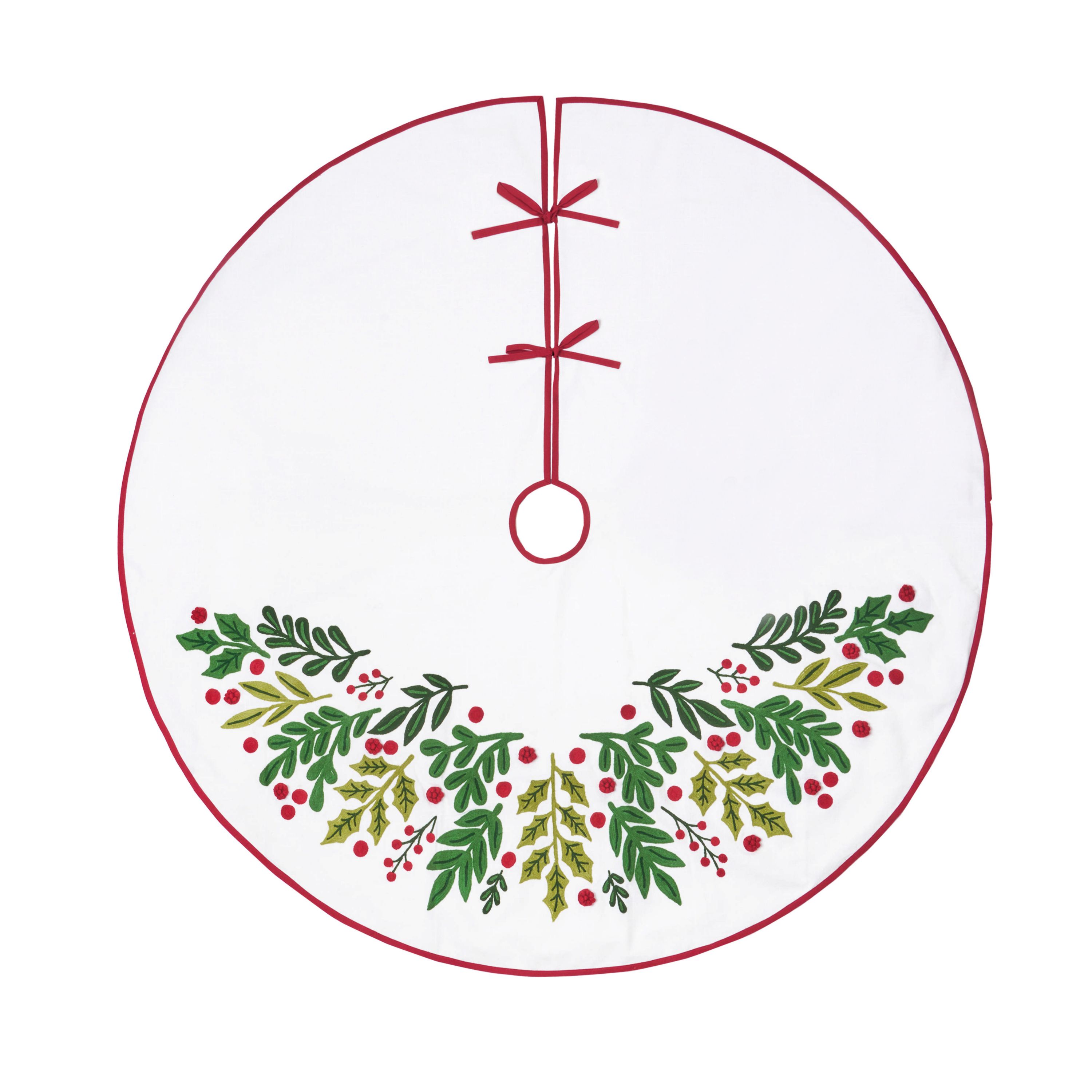 Botanical Christmas Tree skirt