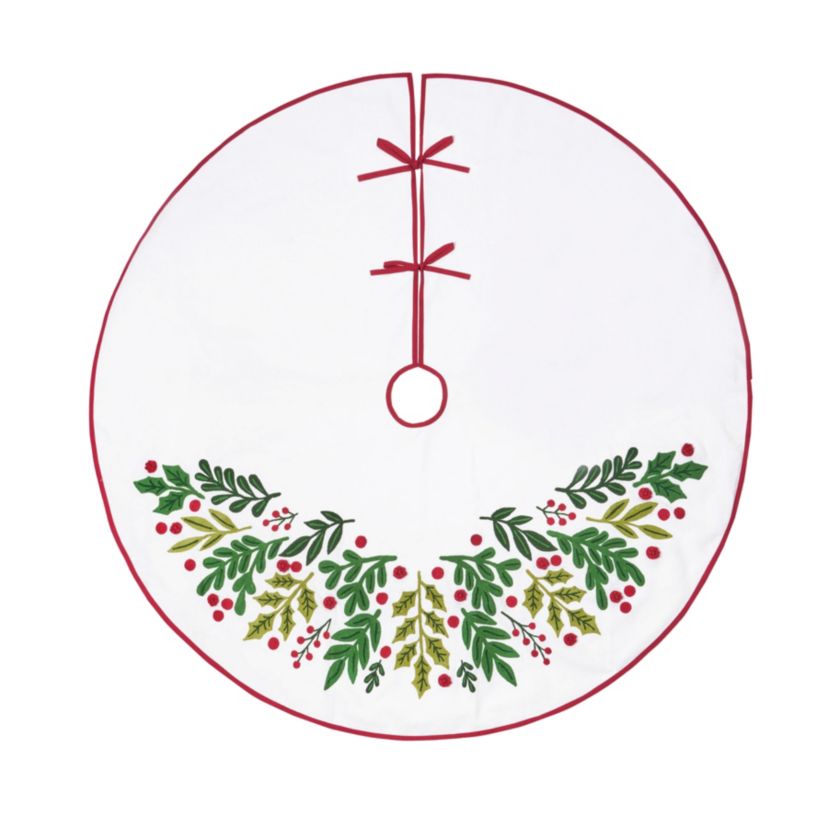 Botanical Christmas Tree skirt