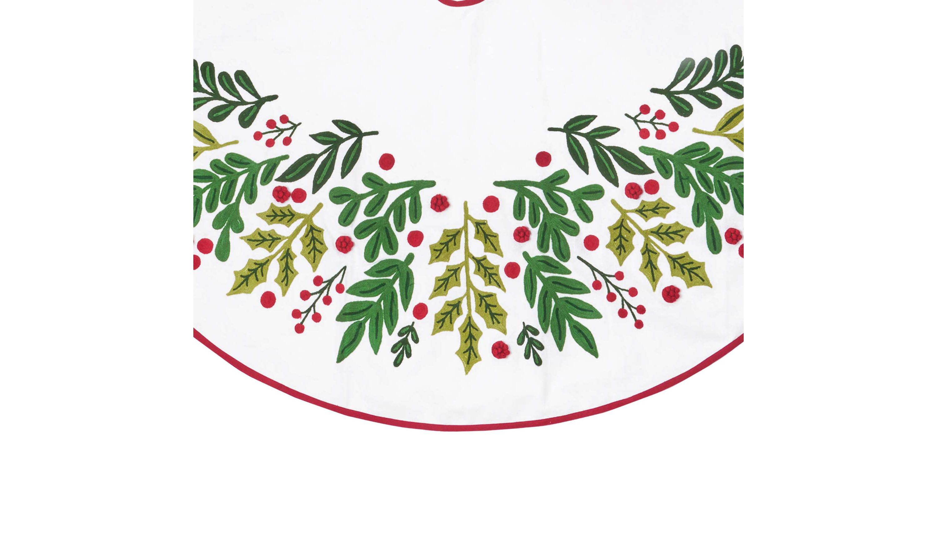 Botanical Christmas Tree skirt