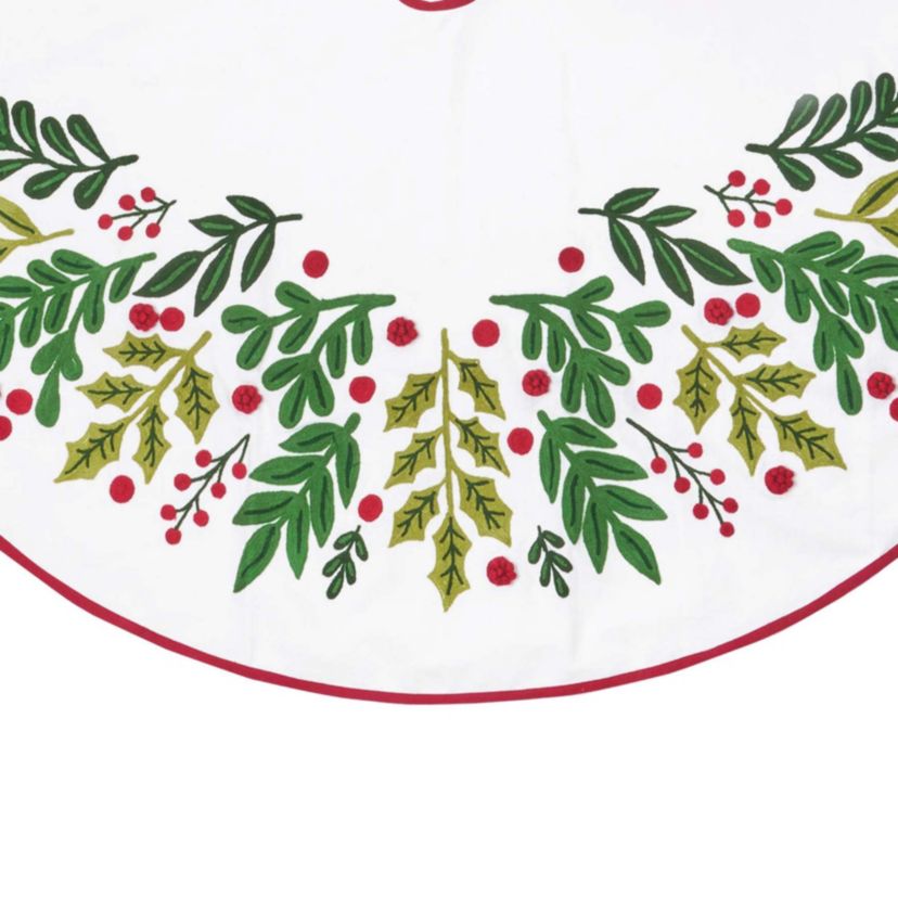 Botanical Christmas Tree skirt