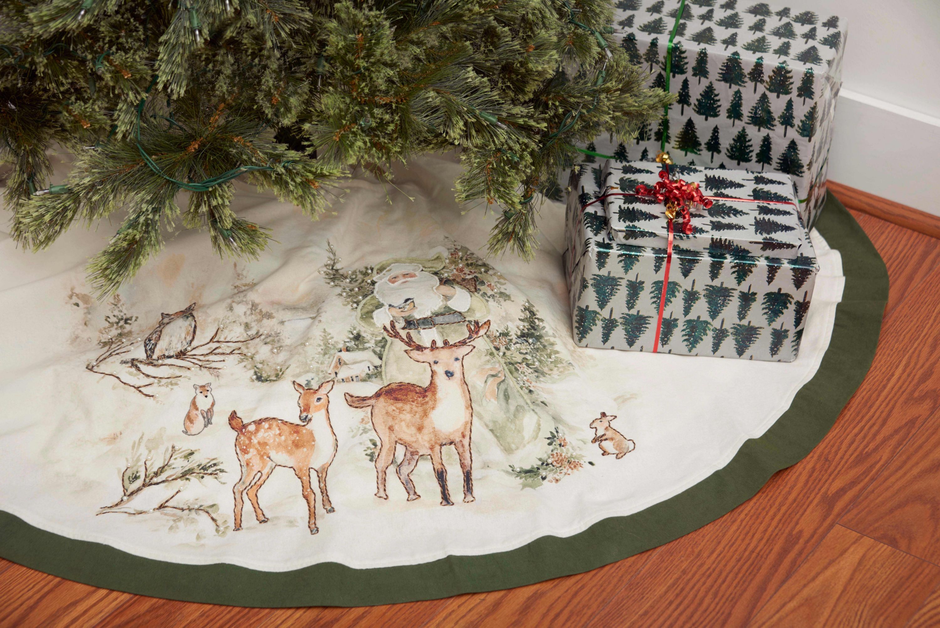 Woodland Santa Tree Skirt