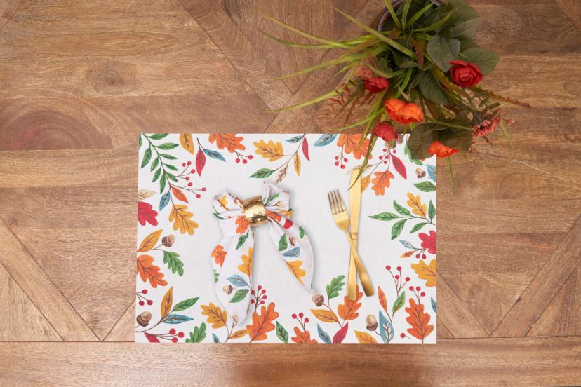 Harvest Leaves Napkin Set of 6