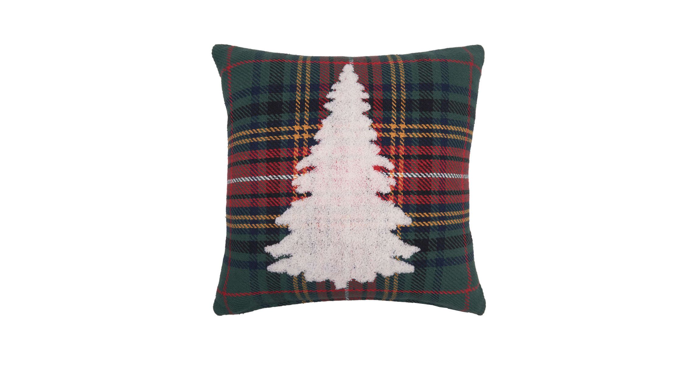 18" x 18" Green Lennox Tree Throw Pillow