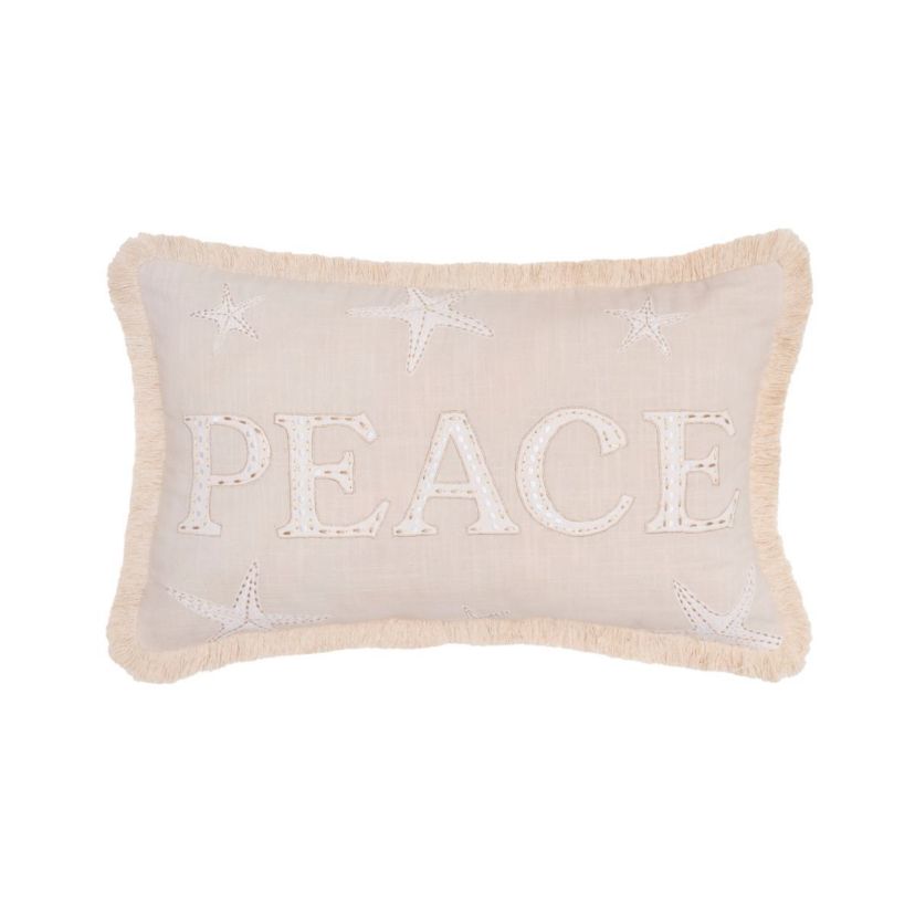 22" x 14" Gold Coast Peace Throw Pillow