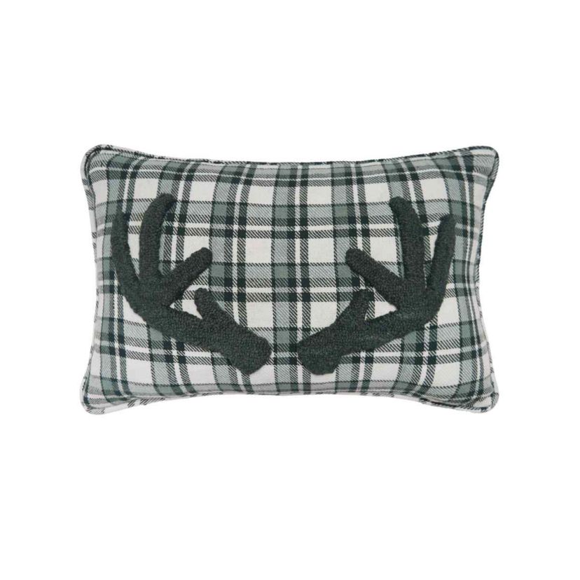 22" x 14" Antlers Throw Pillow