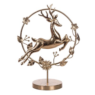 Gallerie II Christmas Golden Deer Decorative Figurine, Gold