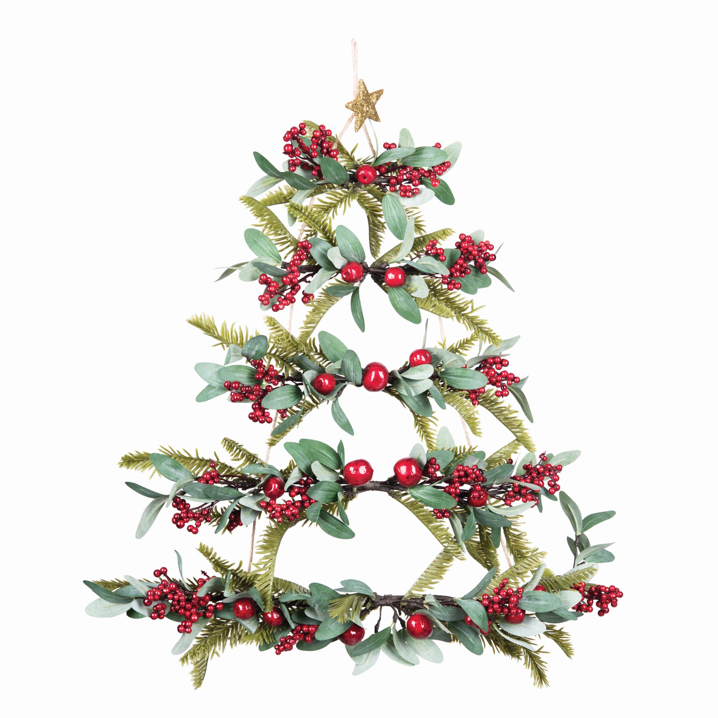 Christmas Tree Wall Sculpture Décor 2.5" x 11" Inches.