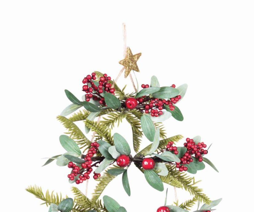 Christmas Tree Wall Sculpture Décor 2.5" x 11" Inches.
