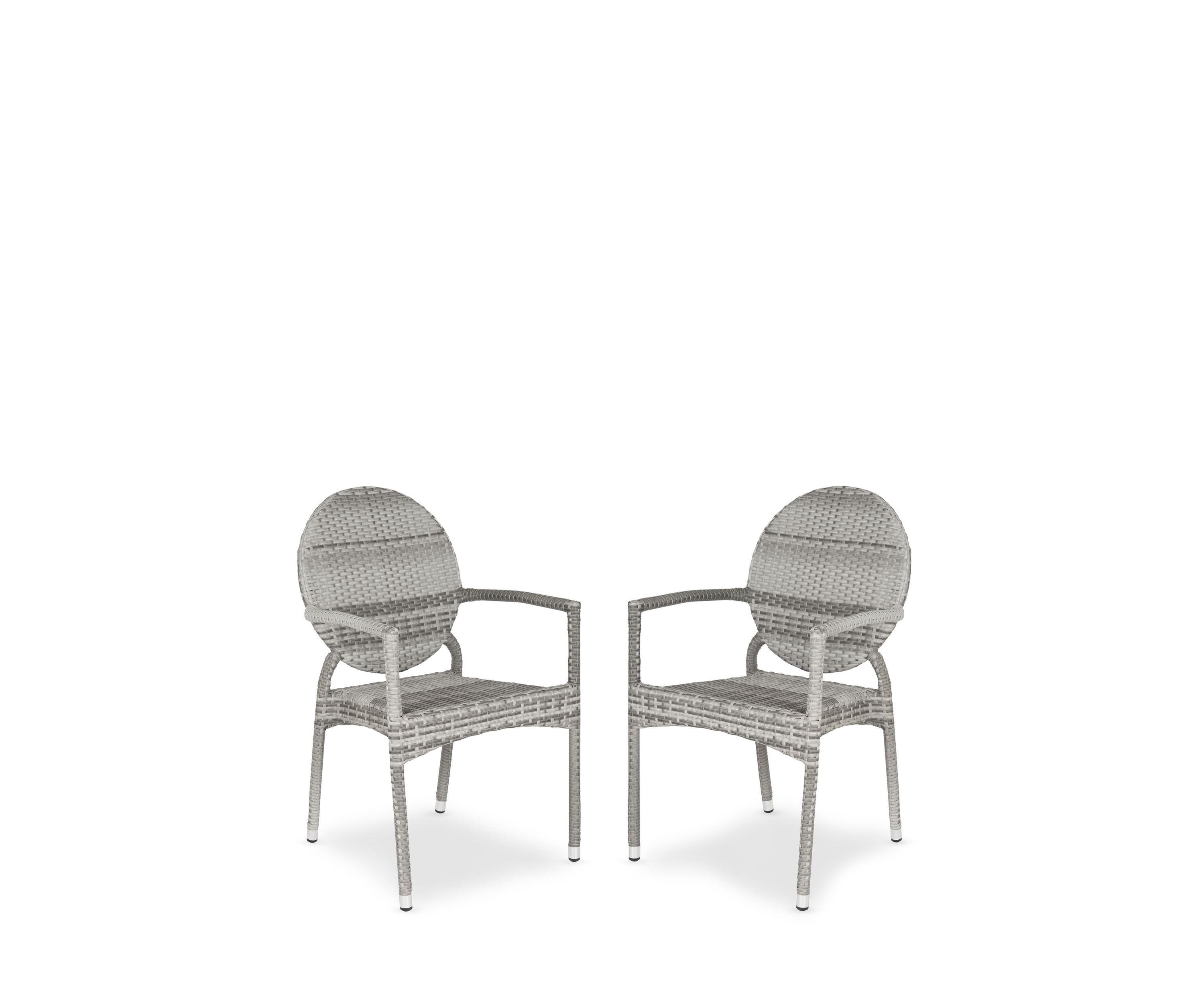 Valdez 2 Piece Indoor-Outdoor Stacking Armchair
