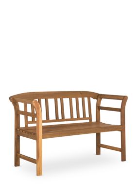 Safavieh Porterville 2-Seat Outdoor Bench, Brown