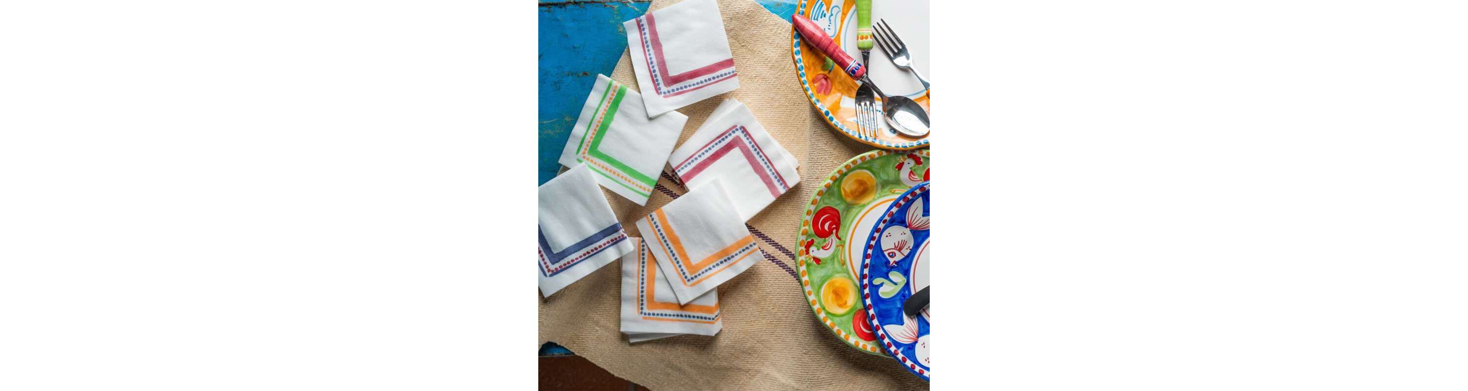 Papersoft Napkins Campagna Orange Cocktail Napkins (Pack of 20)