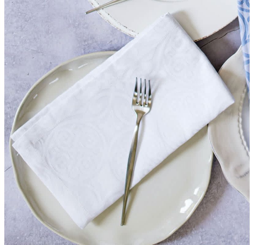 Damask Blue Napkins - Set of 4