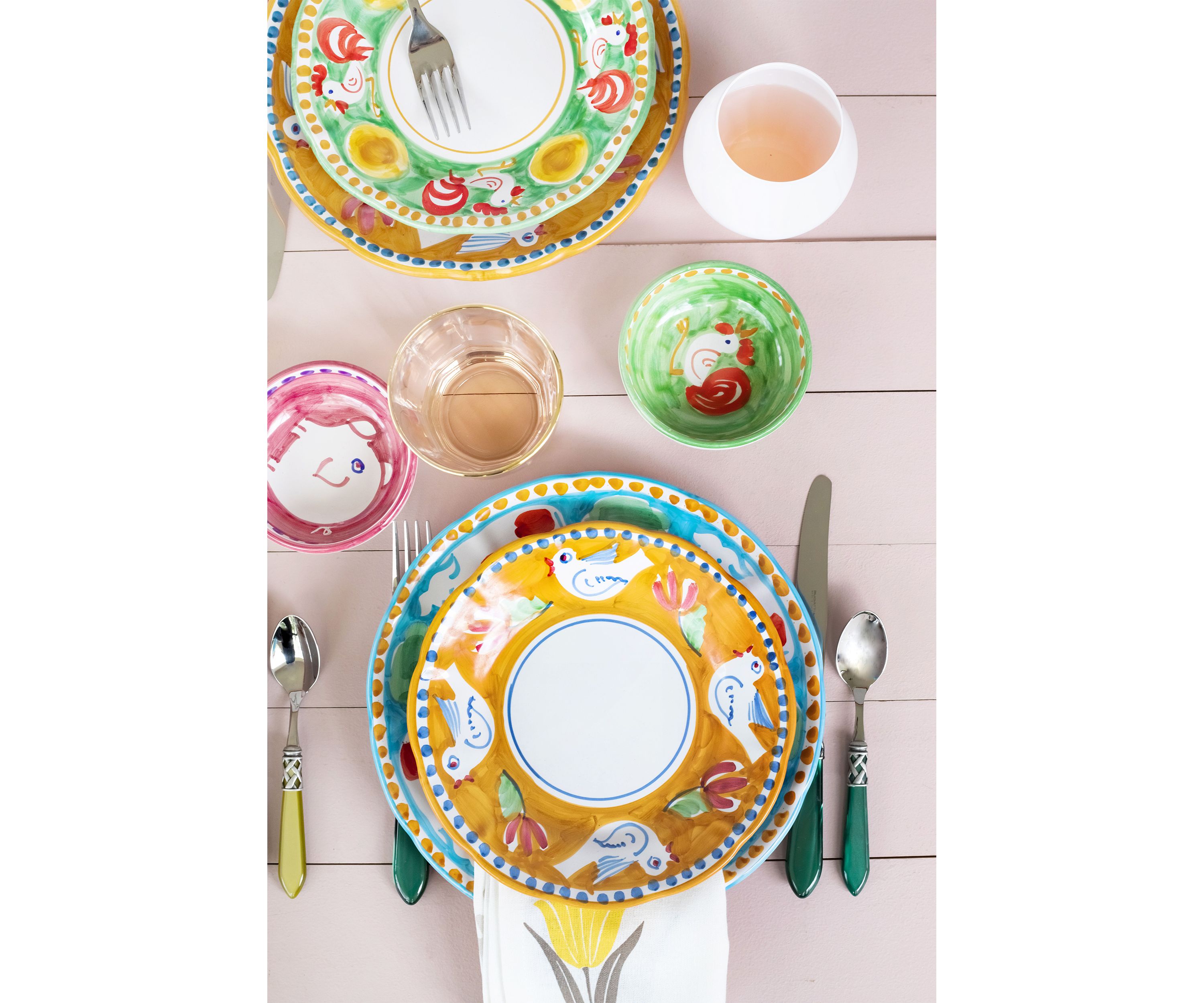 Aladdin Brilliant Green 5 Piece Place Setting