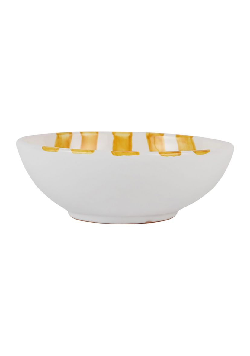 Amalfitana Yellow Stripe Cereal Bowl