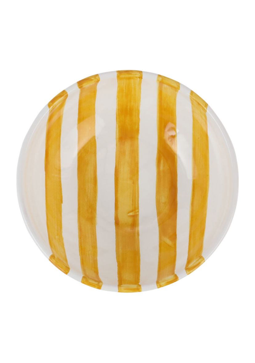 Amalfitana Yellow Stripe Cereal Bowl