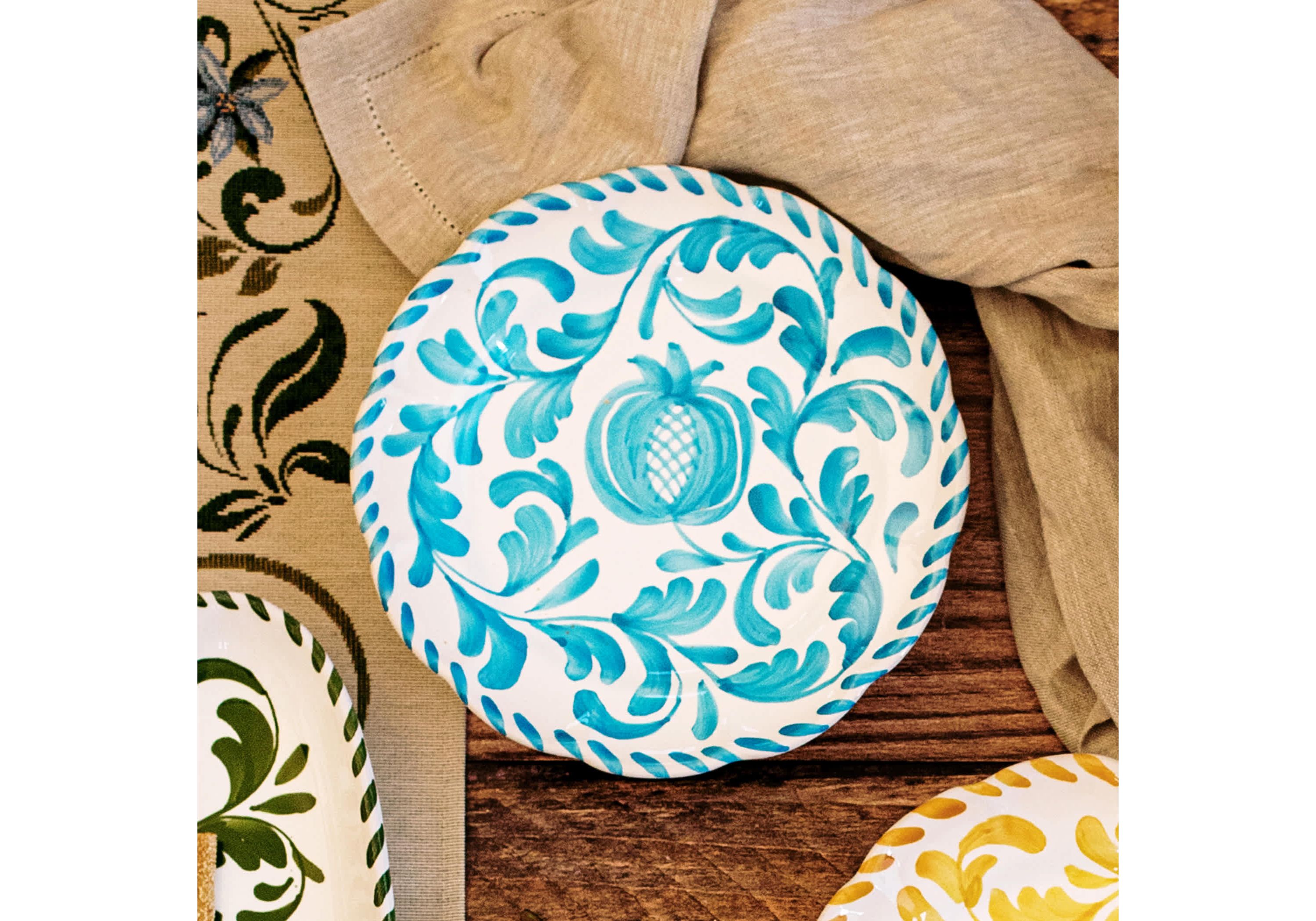 Arezzo Aqua Salad Plate