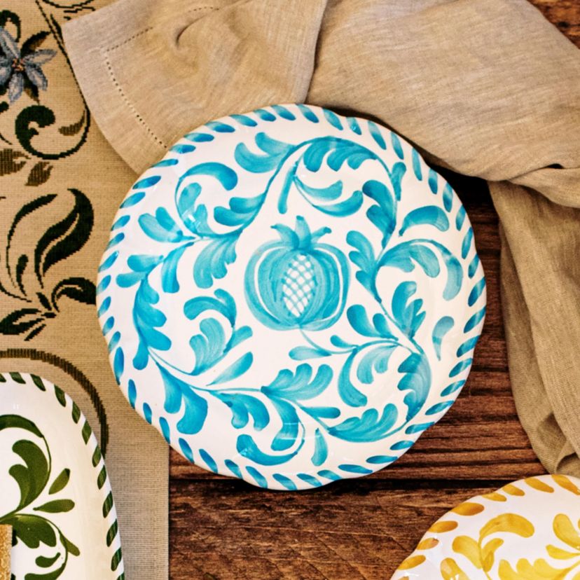Arezzo Aqua Salad Plate
