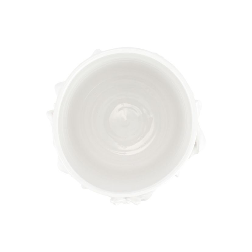 Bougainvillea Garden White Short Cachepot