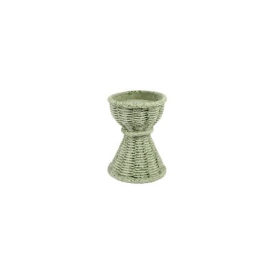Vietri Casa Sage Green Short Candlestick